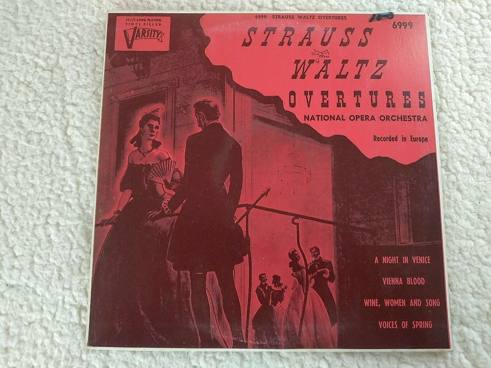 Primary image for STRAUSS Waltz Overtures NATIONAL OPERA ORCHESTRA 10" VARSITY RECORDS 6999