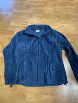 Columbia Full Zip Blueish Fleece Jacket Men’s Size XL - $14.35