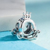 2019 Autumn Release 925 Sterling Silver Polished Crown O Carriage Charm  - £12.96 GBP