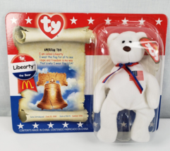 TY McDonald&#39;s Beanie Baby &quot; Libearty the Bear &quot; with printing errors 199... - $27.30