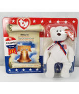 TY McDonald&#39;s Beanie Baby &quot; Libearty the Bear &quot; with printing errors 199... - $27.30