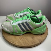 Adidas CC Rally Comp Mens Size 10.5 Tennis Shoes Green White Sneakers B4... - £23.36 GBP