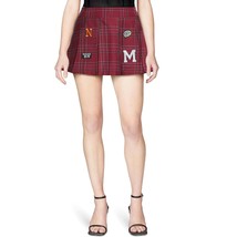 No Boundaries Juniors Tennis Skirt With Patches LARGE (11-13) Red Plaid NEW - $15.12