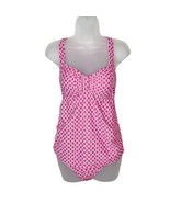 Oh Baby by Motherhood pink geometric print one piece swimsuit maternity ... - $29.19 CAD