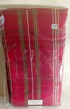 HOLIDAY LINENS Christmas Tablecloth  Plaid Metallic Fabric  60&quot; X 102&quot; New - £18.67 GBP