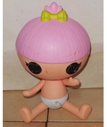 MGA Lalaloopsy Baby Pink Hair white Diaper Full Size Doll - $186.44 MXN