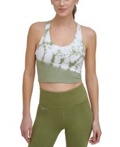 DKNY Womens Cropped Racerback Tank Top Color Olive Size M - £42.14 GBP