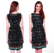 $398 Nanette Lepore Pony Dress 6 Medium 100% Silk Beads Bangles Embellished NWT - £127.12 GBP
