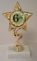 6th Place Trophy 7&quot; Tall  AS LOW AS $3.99 each FREE SHIPPING T04N18 - £6.33 GBP+