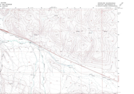 Snowline, Montana 1968 Vintage USGS Topo Map 7.5 Quadrangle Topographic - £18.80 GBP