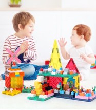 Building Construction Blocks Toy for Toddlers 3+ Education Magnetic Tile... - $31.68