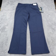 Dickies Pants Womens Blue L Easy Care Medical Uniform Wide Leg Side Slit... - £20.11 GBP