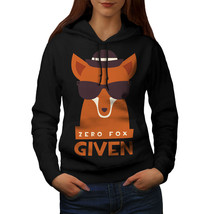 Wellcoda Zero Fox Given Urban Womens Hoodie, Wildlife Casual Hooded Sweatshirt - £29.11 GBP