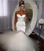 Mermaid sweetheart long wedding dresses bridal gowns thumb200