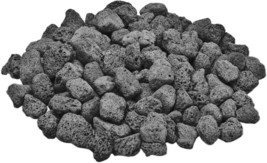 Skyflame10LB Natural Lava Rocks for Fire Pits, Fire Tables,Fireplaces,, Black - £25.08 GBP