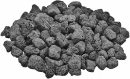 Skyflame10LB Natural Lava Rocks for Fire Pits, Fire Tables,Fireplaces,, Black - £30.63 GBP