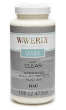 Waverly Inspirations 60760E Chalk Paint Wax, Matte, Clear Sealer, 16 fl oz - £19.94 GBP