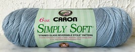 Caron Simply Soft Medium Weight Acrylic Yarn - 1 Skein Lt Country Blue #... - $6.60