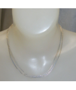 Vintage Sterling Silver Ice 5 Strand Choker Necklace 15-v - $1,383.23 MXN