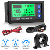 200A Battery Monitor DC 9-100V Battery Meter with Hall Sensor Voltmeter ... - £41.49 GBP