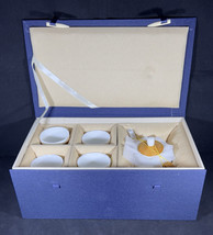Ceramic Tea Set Kettle Chinese Style. Intangible Handmade Bamboo Pot. New - $140.14
