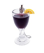 Unique MULLED WINE BAUBLE miniature GLASS decoration CHRISTMAS handmade ... - £18.54 GBP