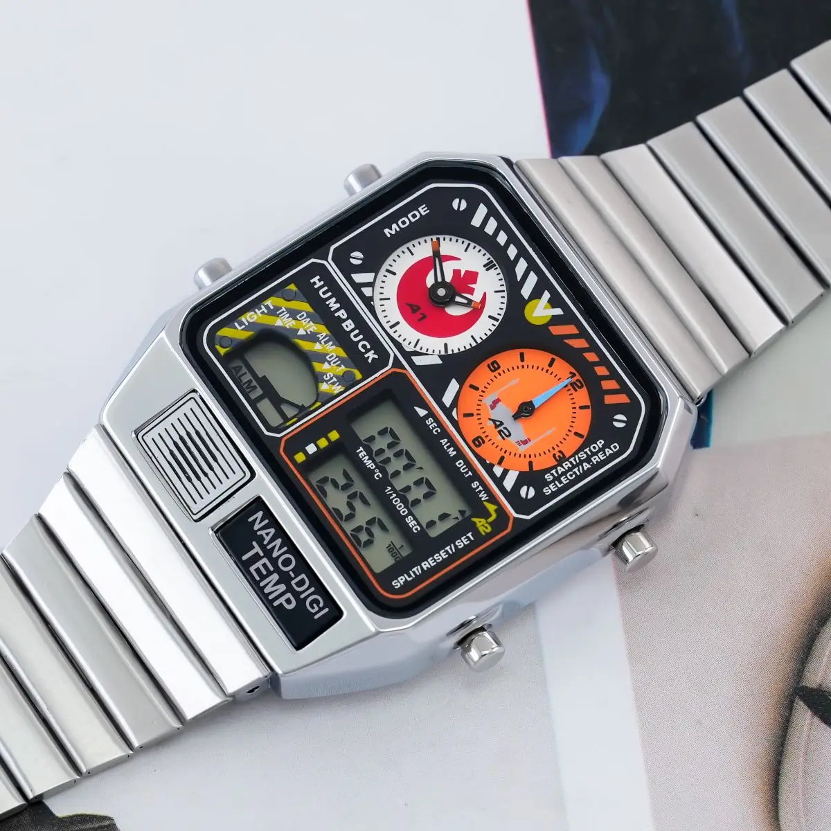 Quartz Digital Watch Men Waterproof Sports Mens Watches Luxury Brand two... - £73.87 GBP