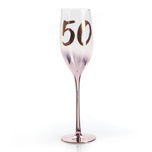 Birthday Blush Champagne Glass - 50th Birthday - £28.80 GBP