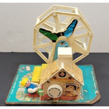 Vtg 1966 Fisher Price Music Box Ferris Wheel Little People Tested - Please Read - $14.72