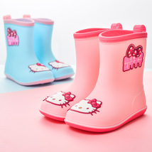 Hello kitty KT Girls&#39; Rain Boots Soft Anit-slip Kids Toddler Rainboots Shoes New - £17.62 GBP