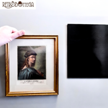 Canvas print portrait of Raffaello Sanzio da Urbino golden frame and pas... - $781.13 MXN