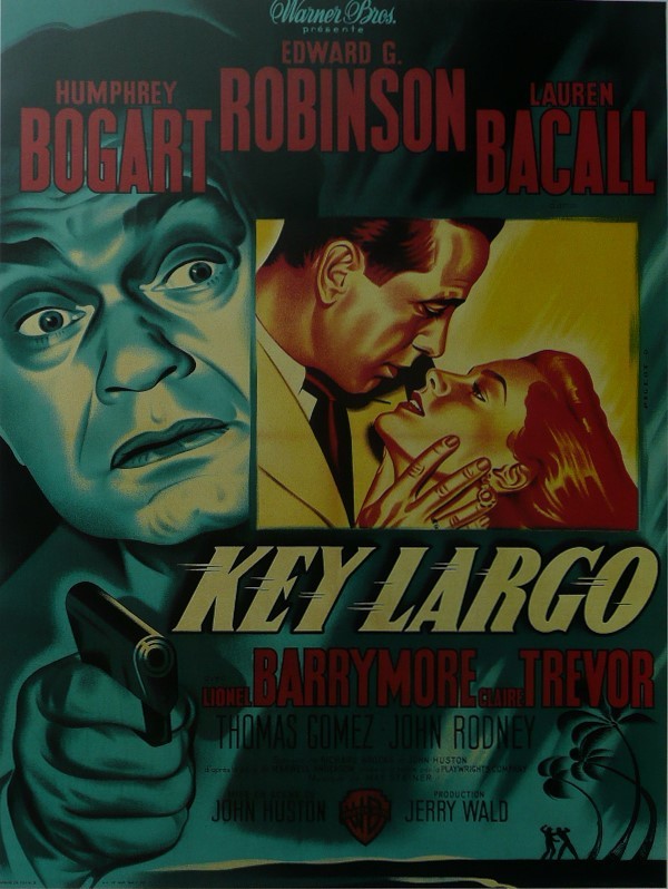 Key Largo - Humphrey Bogart - Movie Poster - Framed Picture 11 x 14 - $32.50