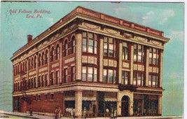 Pennsylvania Postcard Erie Odd Fellows Building 1911 Hauck &amp; Sons - £2.76 GBP