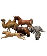 Small Lot Animal Figurines Schleigh Safari Papo 1997 1990s Vintage - $346.54 MXN