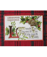 1900s Embossed Christmas Greetings Postcard, Antique Embossed Christmas ... - $189.88 MXN