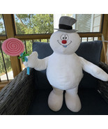 Frosty the Snowman Christmas Plush Door Greeter 22&quot; Tall with Lollipop D... - £19.91 GBP