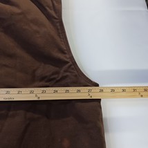 Vintage C.E. Schmidt Workwear TV53BB Men's 2XLR Brown Cotton Blend Full Zip Vest image 6