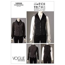 Vogue Patterns V8599 Misses&#39; Vest, Size Ee (14-16-18-20) - £9.40 GBP