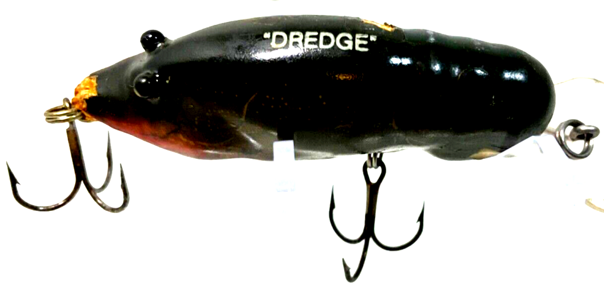 Bagley&#39;s “Dredge” Crawfish Wood Fishing Lure Vintage Green/Orange 3&quot; - $19.00