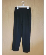 Banana Republic Womens Side Zip Stretch Black Dress Pants sz 6 Wool Blend - £14.34 GBP