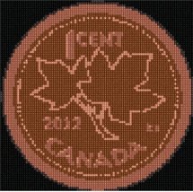 Pepita Needlepoint kit: Canadian Penny, 7&quot; x 7&quot; - £39.91 GBP+