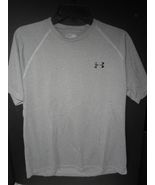 Under Armour Men&#39;s HeatGear Short Sleeve Gray Tee Shirt Size Medium - $34.16 CAD