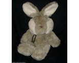 20&quot; VINTAGE 1985 BABY BROWN BUNNY RABBIT ANIMAL TOY IMPORTS STUFFED PLUS... - $33.25