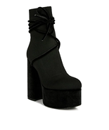 After Pay High Heeled Velvet Knitted Boot - $100.80