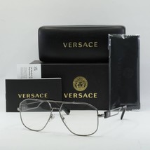 VERSACE VE1287 1001 Gray 57mm Eyeglasses New Authentic - £108.37 GBP