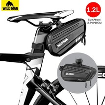 WILD MAN Bike Bag Rear Waterproof Bicycle Saddle Bag Hard  Cycling Accessories B - £91.11 GBP