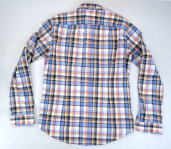 HUGO BOSS Orange Label Button Down Shirt Men&#39;s size Med Plaid Preppy Cotton - £18.64 GBP