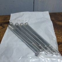 Lot of 5 3/8-16 x 5-1/2&quot; Hex Head Cap Screw Bolt 316 STAINLESS STEEL marine - £17.94 GBP