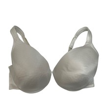 Cacique Sz 38DDD Bra Lightly Lined Full Coverage T-shirt Underwired White Satin - $13.98