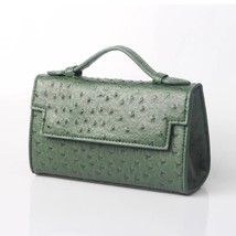 XMES New Women Ostrich Pattern Handbags Female Fashion Design Evening Party Bag  - £56.03 GBP